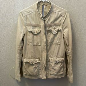 Free People tan utility jacket